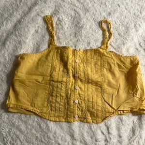 American eagle yellow tank top- size small